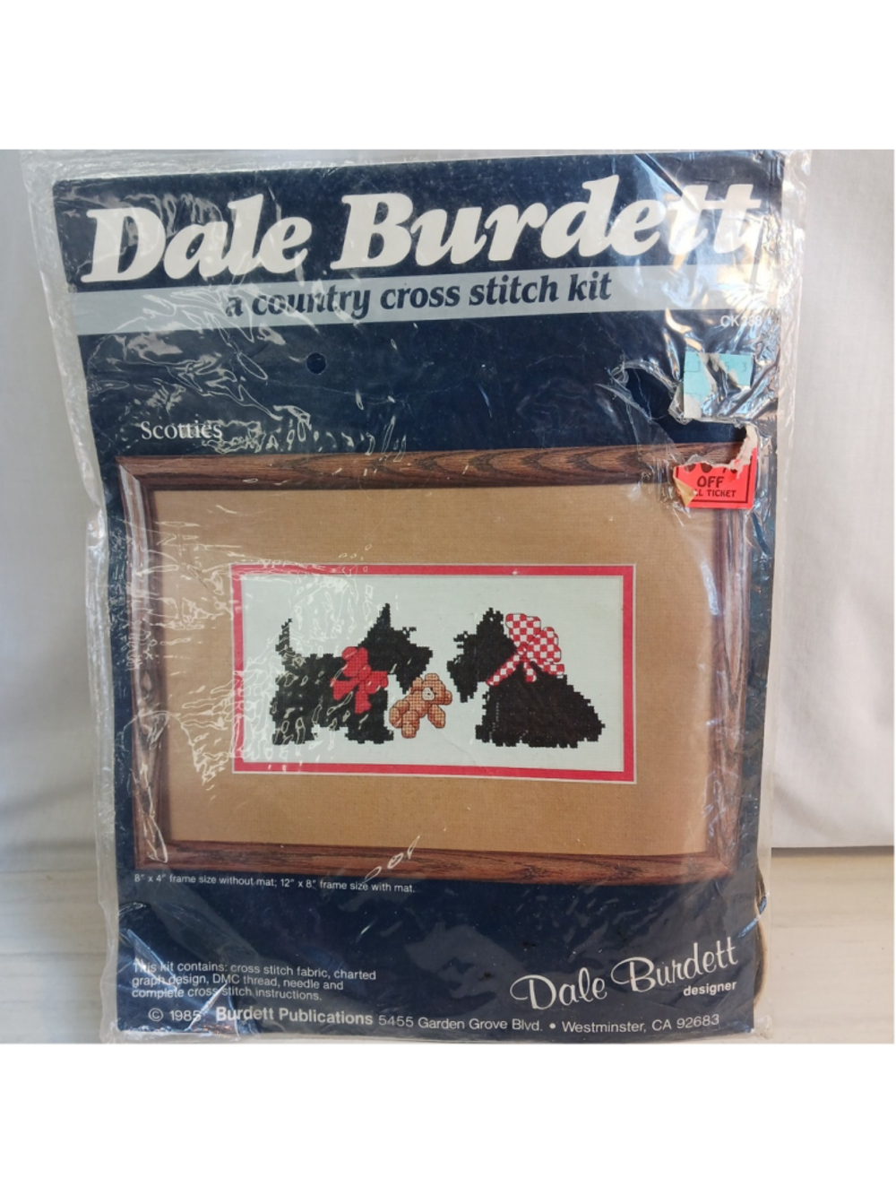 Dale Burdett Lovable Friends Two By Two YORKIES w/ Teddy Bear 1985 NOS New